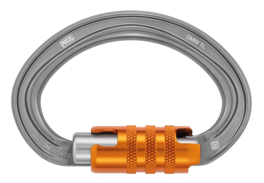 Mousqueton alu demi-rond - Triple action - OMNI TRIACT-LOCK 2025 - PETZL®