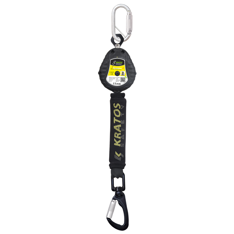 Antichute à rappel automatique à sangle  lg. 1,75 m - spécial nacelles - OLYMPE-S - KRATOS SAFETY®
