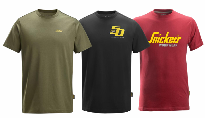 Pack été 3 T-shirts - 50 ANS - SNICKERS WORKWEAR®