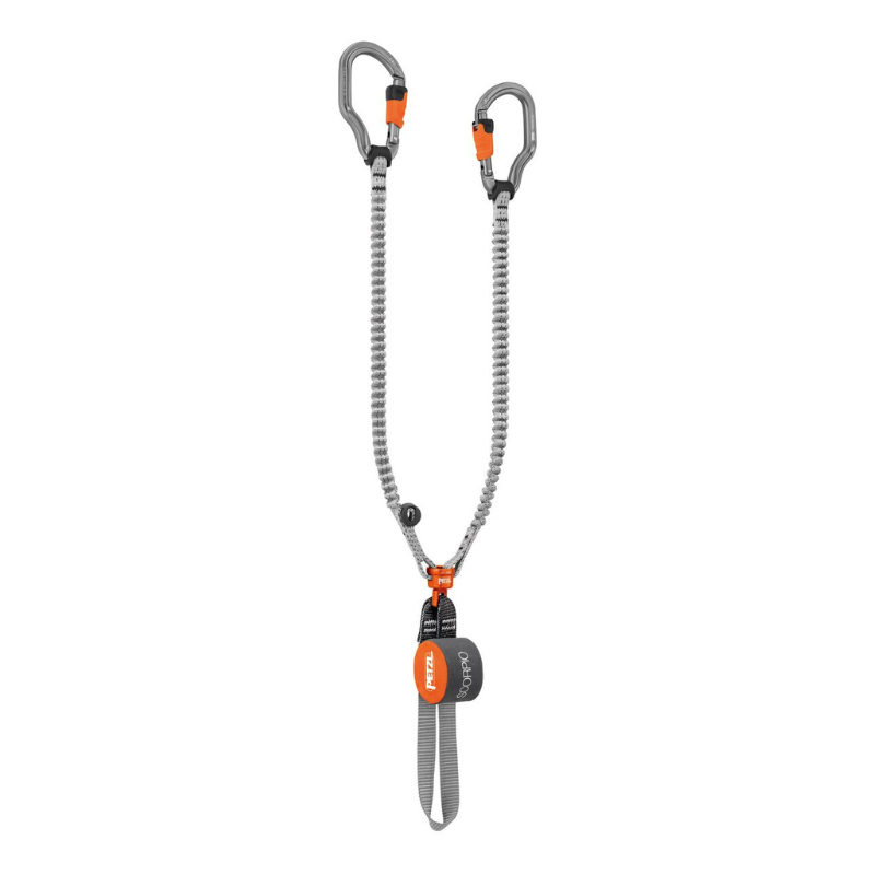 Longe de via ferrata avec mousquetons VERTIGO et émerillon - SCORPIO VERTIGO SW - PETZL®