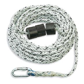 Cordage drisse Ø10,5 mm longueur 20 m avec mousqueton et lest - MILLER®