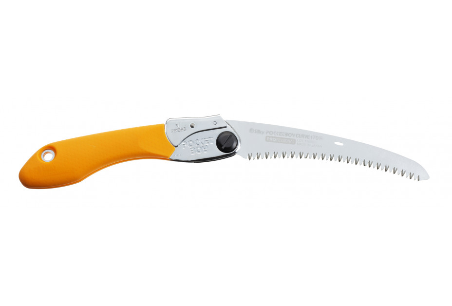 Scie pliante + étui - Denture large (8) - POCKETBOY CURVE - SILKY® (Longueur: 17 cm)