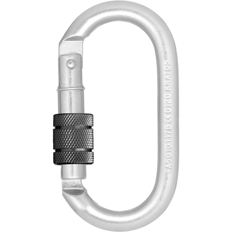 Mousqueton acier ovale - À vis - TYPE KEYLOCK - KRATOS SAFETY®