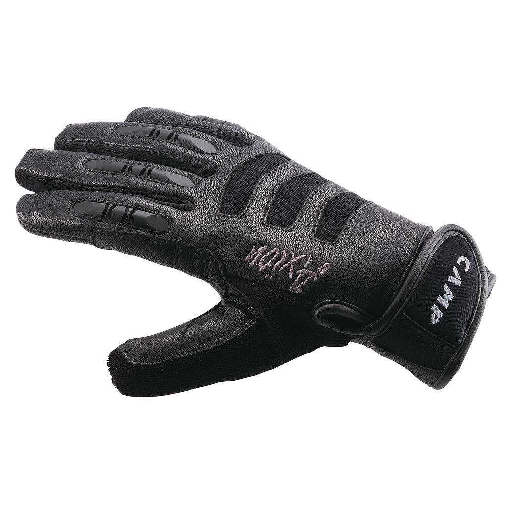 Gants en cuir respirants mousquetonables - AXION BLACK - CAMP®
