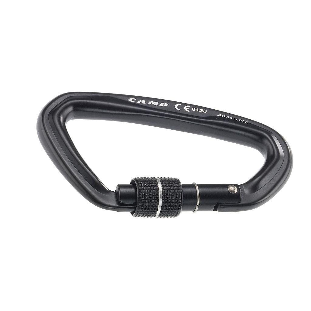 Mousqueton alu en D - 40kN - À vis - ATLAS LOCK - CAMP®