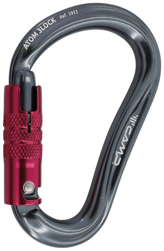 Mousqueton alu à grande ouverture - Triple action - ATOM 3LOCK - CAMP®