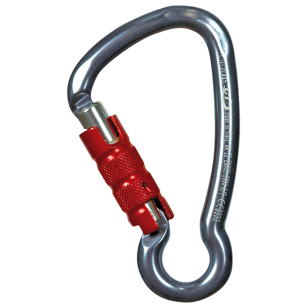 Mousqueton alu en poire à œil - Triple action - KEY TG - CLIMBING TECHNOLOGY®