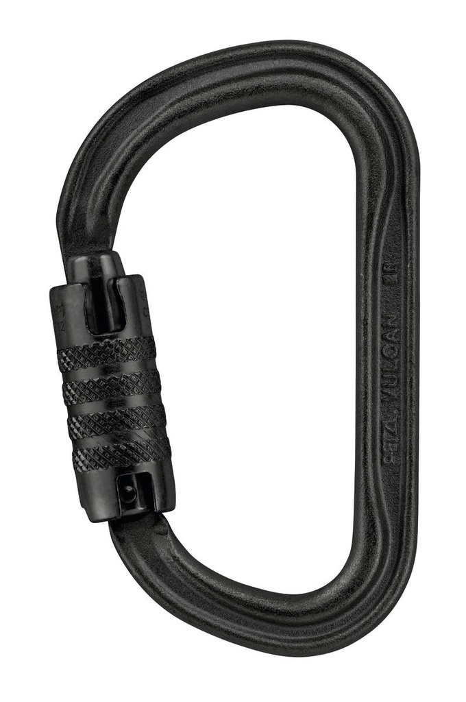 Mousqueton acier en D - Version Internationale - Triple action - VULCAN - PETZL®
