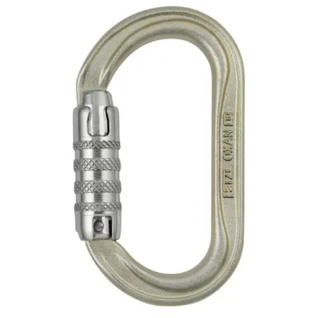 Mousqueton acier ovale - Triple action - OXAN TRIACT LOCK - PETZL®