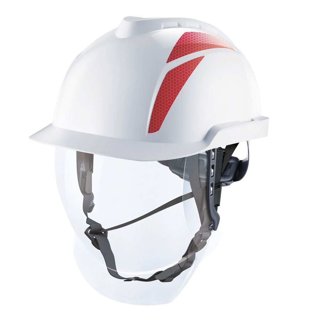 Casque électricien avec porte-badge - V-GARD 950 - MSA®