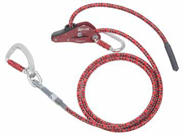 Longe armée de maintien au travail réglable - 2 mousquetons triple actions + 1 émerillon - HANDZUP - HONEYWELL®