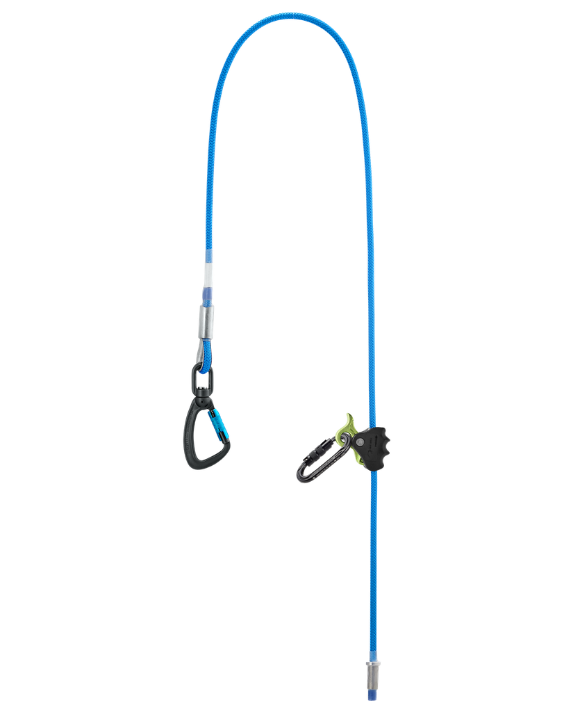 Longe armée de maintien au travail réglable avec 1 mousqueton triple action (TWISTER) - EXTREME XP - EDELRID®