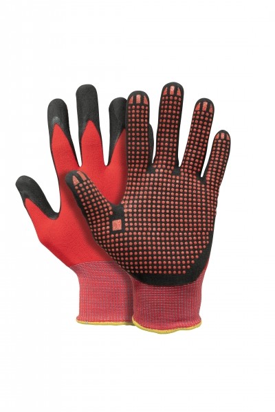 Gants synthétiques paume enduite nitrile avec picots - STRETCHFLEX FINE GRIP - PFANNER®