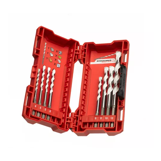 Set 8 foret multi matériaux (4x90 mm, 5 / 5 / 6 / 6 x100 mm, 8 / 10 x 120 mm, 12 x 150 mm) - GAMME CONSOMMABLES - MILWAUKEE®