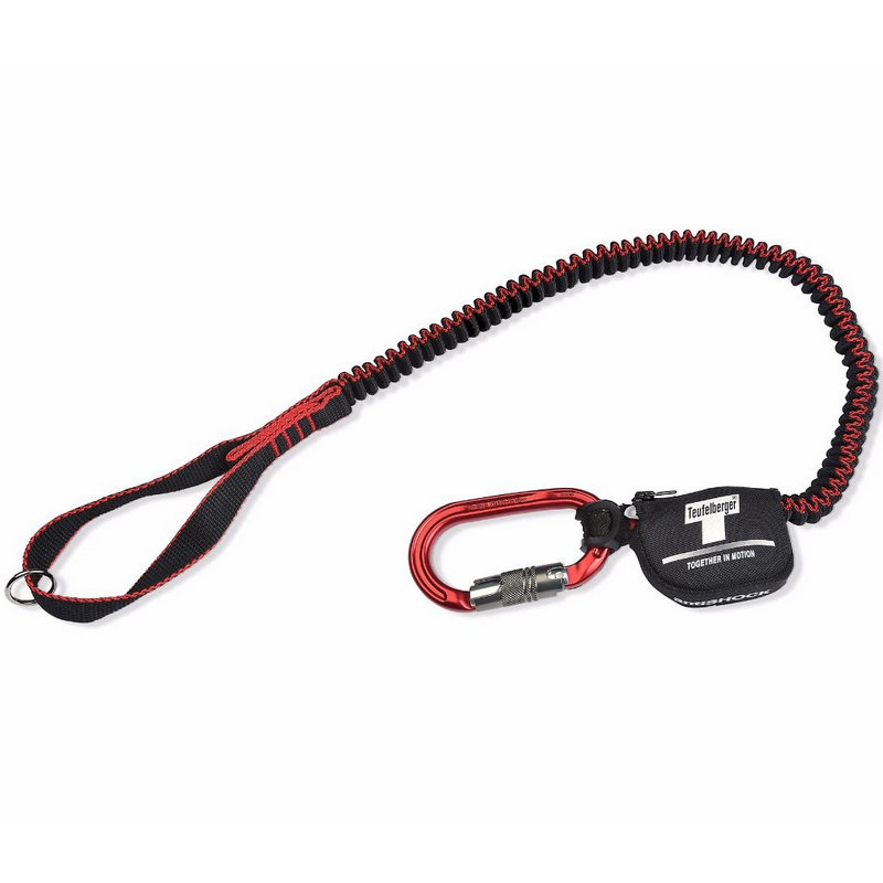 Porte-tronçonneuse extensible avec mousqueton - ANTISHOCK LANYARD - TEUFELBERGER®