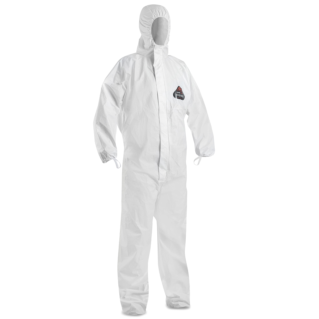 Combinaison jetable chimique et respirante avec capuche 65gr/m2 Cat. III Type 5 & 6 - ACTIVE COVER X570 - ACTIVE GEAR®