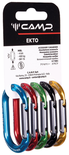 Mousqueton miniature alu sans verrouillage - pack de 5 - Porte matériel - EKTO - CAMP®