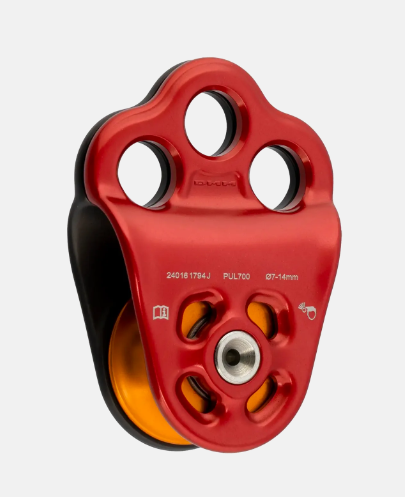 Poulie simple à flasques mobiles avec trois trous de connexion - TRIPLE ATTACHMENT 2 - DMM®