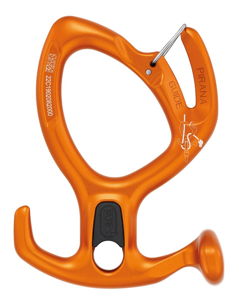 Descendeur à freinage modulable  pour le canyoning - PIRANA GUIDE - PETZL®