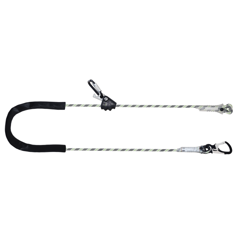 Antichute à rappel automatique à double câble de sécurité en acier, lg. 12 m - T-LINE - KRATOS SAFETY®