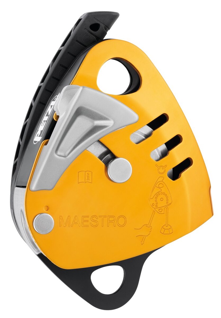 Descendeur avec poulie-bloqueur intégrée - MAESTRO S - PETZL®