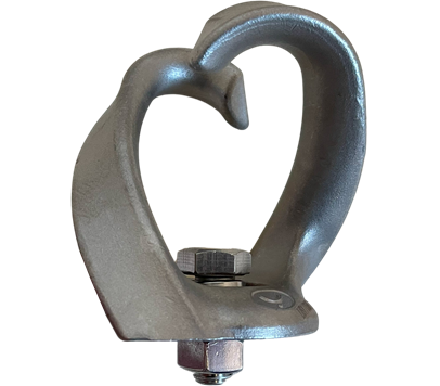 Passant droit standard pour ligne de vie - Inox 304 - LISY®