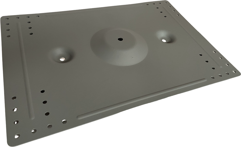 Platine pour 2 bascules - Acier E24 - 360 mm x 530 mm - LISY®