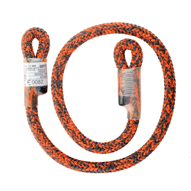 Prusik - 2 boucles cousues - EN 795B - ø10mm - NÉON - FTC TREE®