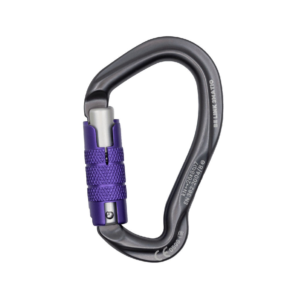 Mousqueton asymétrique - Triple action - BE LINK 3-MATIC - BEAL®