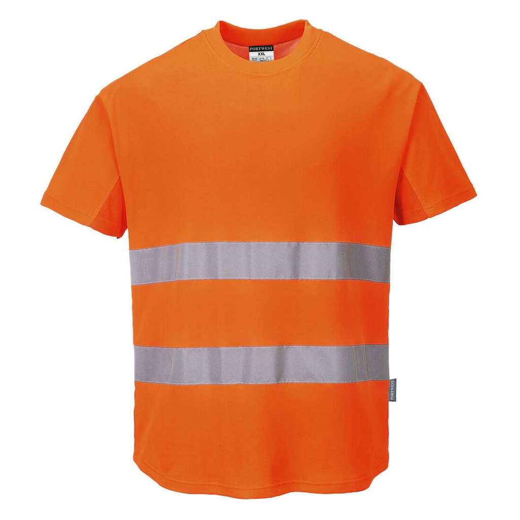 T-shirt aéré haute visibilité - 2 bandes horizontales- Classe 2 - PORTWEST®