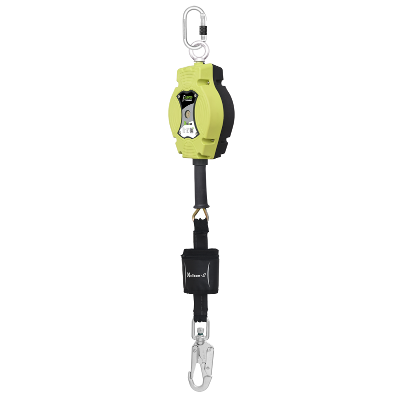 Antichute à rappel automatique avec mousqueton témoin de chute câble ø4,5mm - HELIXON-S - KRATOS SAFETY®