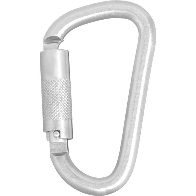 Mousqueton acier en poire - Double action - TYPE KEYLOCK - KRATOS SAFETY®