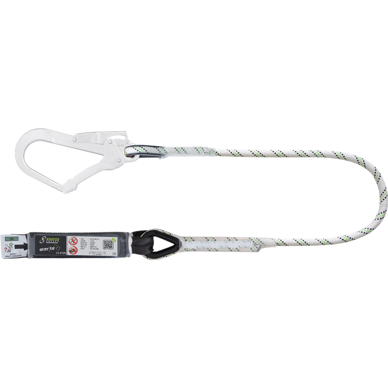 Longe simple avec absorbeur et MGO acier - HOPE - KRATOS SAFETY®