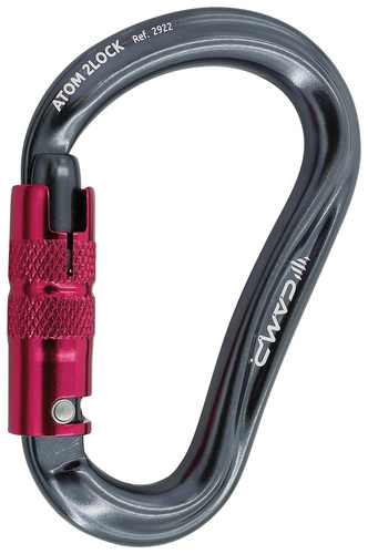 Mousqueton alu à grande ouverture - Double action - ATOM 2LOCK - CAMP®