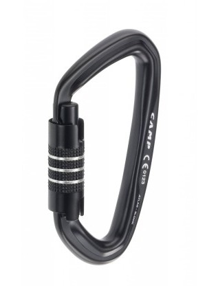 Mousqueton alu en D - Triple action - 40kN - ATLAS 3LOCK - CAMP®