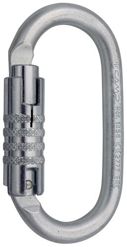 Mousqueton acier ovale - 30KN - Triple action - OVAL PRO 3LOCK - CAMP®