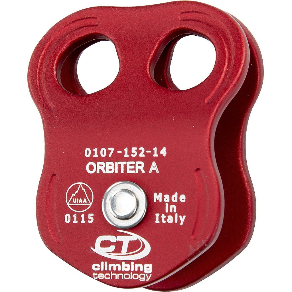 Poulie simple à flasques mobiles avec deux trous de connexion - ORBITER A - CLIMBING TECHNOLOGY®