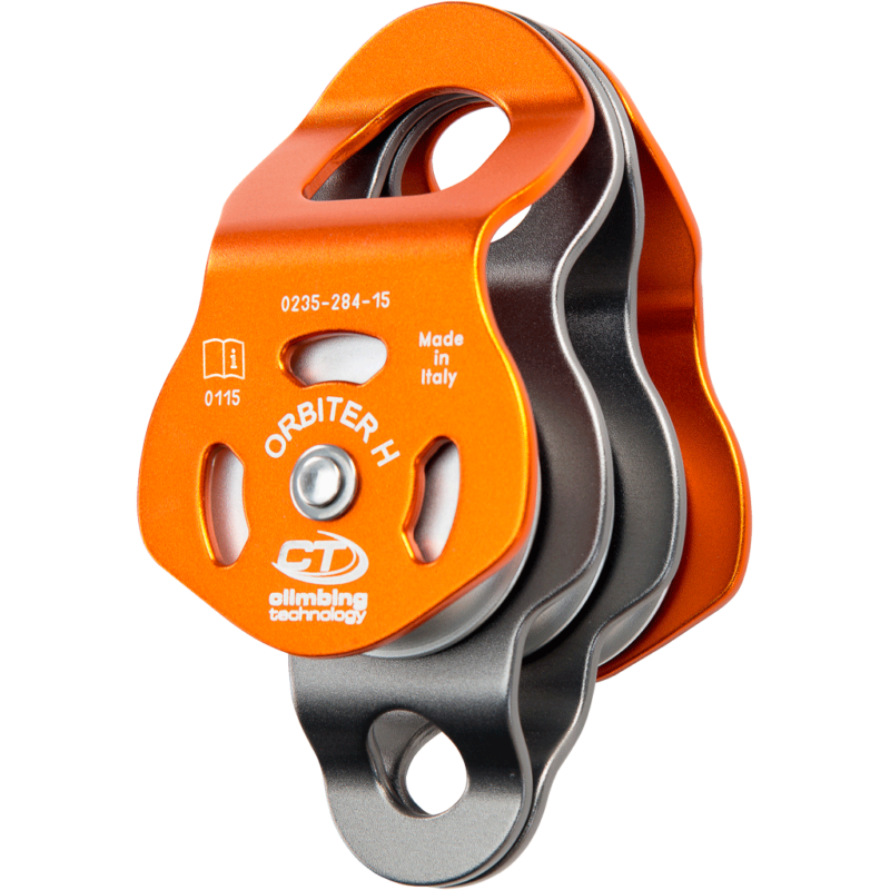 Poulie triple à flasques mobiles avec deux trous de connexion - ORBITER H - CLIMBING TECHNOLOGY®