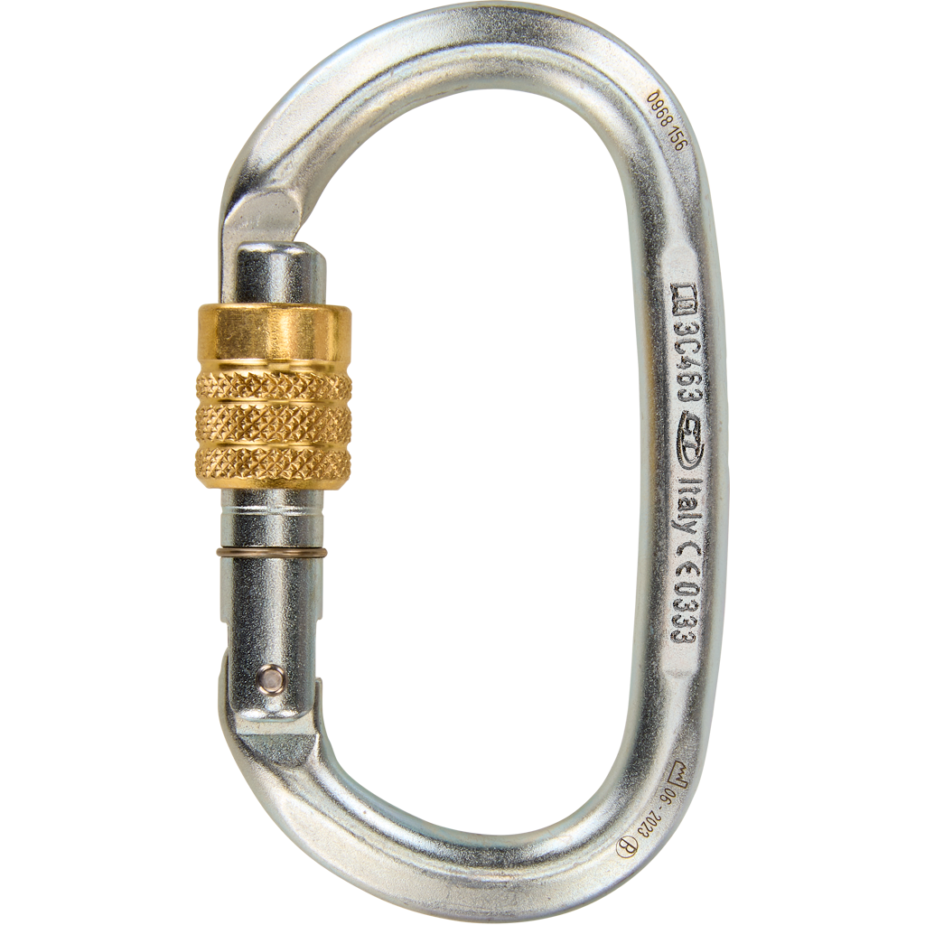 Mousqueton acier ovale - À vis - PILLAR STEEL - CLIMBING TECHNOLOGY®