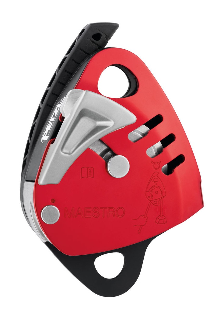 Descendeur avec poulie-bloqueur intégrée - MAESTRO L - PETZL®