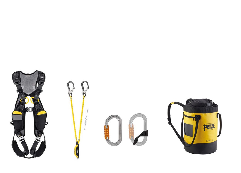Kit avec harnais NEWTON EASYFIT et longe ABSORBICA-Y MGO 150 - ABSORBICA-Y FALL ARREST - PETZL®