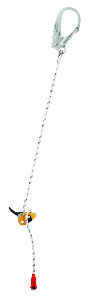 Longe de maintien au travail réglable avec poignée et MGO alu - GRILLON MGO - PETZL®