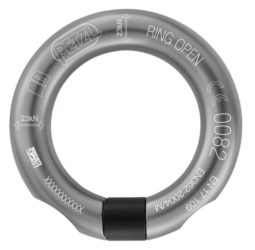 Anneau de connexion ouvrable alu multidirectionnel - RING OPEN G - PETZL®