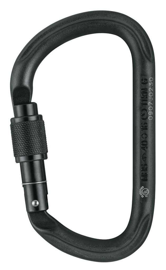 Mousqueton acier en D - À vis - VULCAN SCREW-LOCK - PETZL®