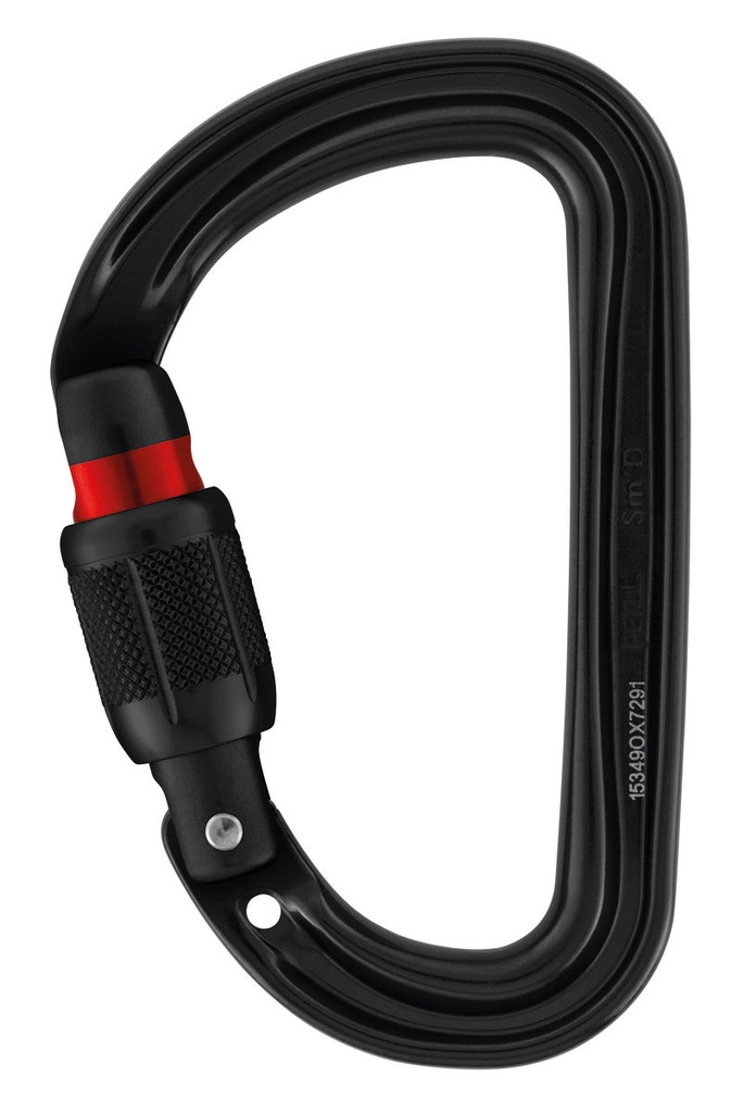 Mousqueton compact alu en D - À vis - SM'D SCREW LOCK - PETZL®