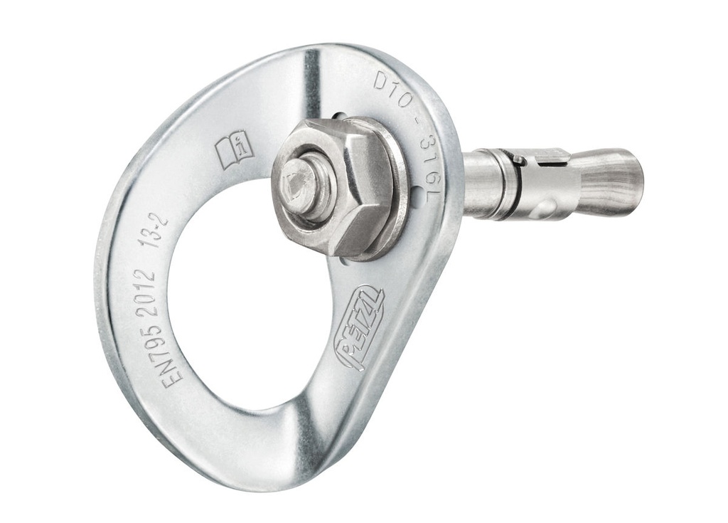 Amarrage composé de plaquettes en acier inoxydable + goujons + écrous (pack de 20) - COEUR BOLT STAINLESS - PETZL®