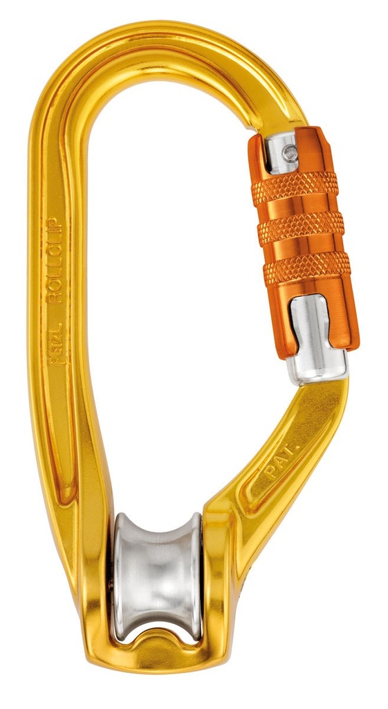Poulie-mousqueton alu triple action - ROLLCLIP A TRIACT-LOCK - PETZL®