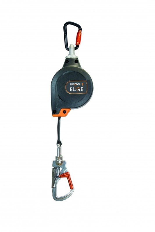 Antichute à rappel auto, sangle, snaphook alu, utilisation verticale & horizontale - EAGLE EDGE - NEOFEU® (Longueur: 6 m)