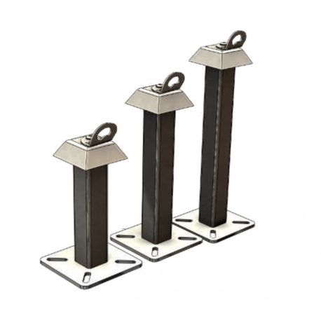 Potelet d'ancrage pour dalle beton ou charpente - SECUR - SECURLINE®