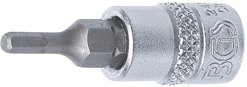 Douille à embouts pour clés dynamométriques - 6,3 mm (1/4") - six pans intérieurs 3 mm - BGS®